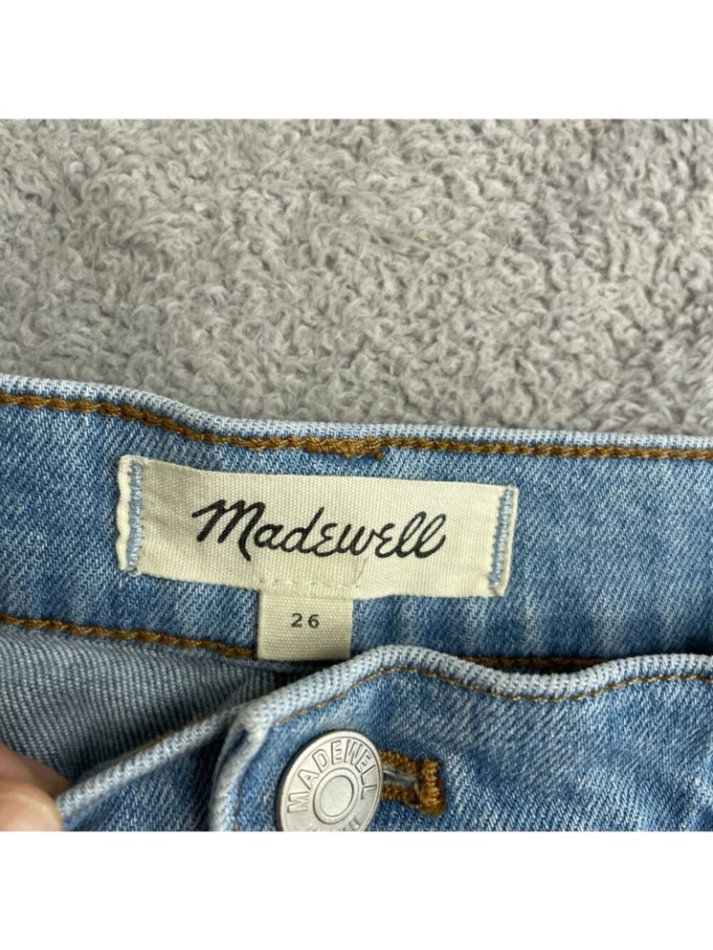 Madewell Women's 26 High-Rise Light Wash Jeans Tapered Leg P0290 - Picture 9 of 11